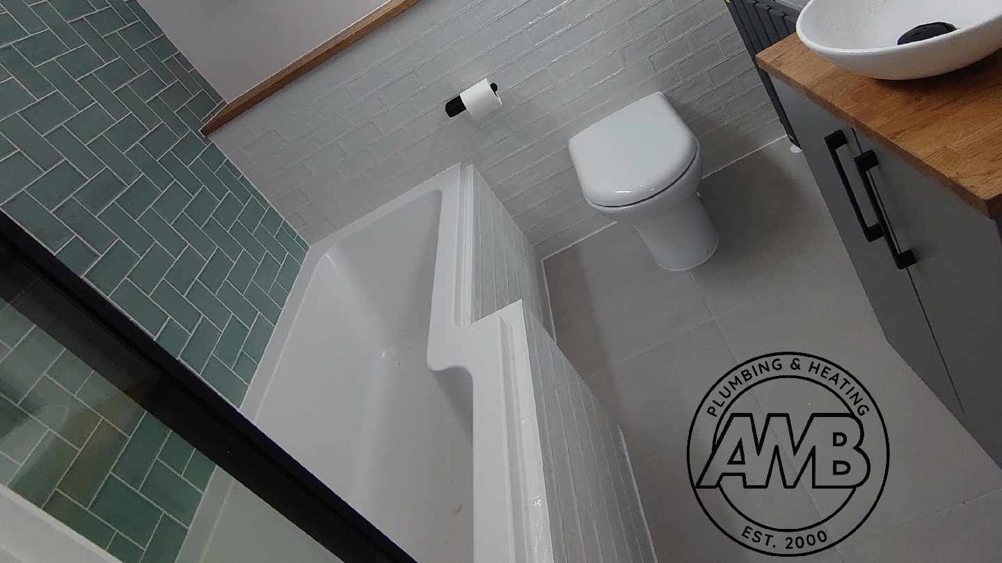 AMB Plumbing and Heating — website preview in the Signature design