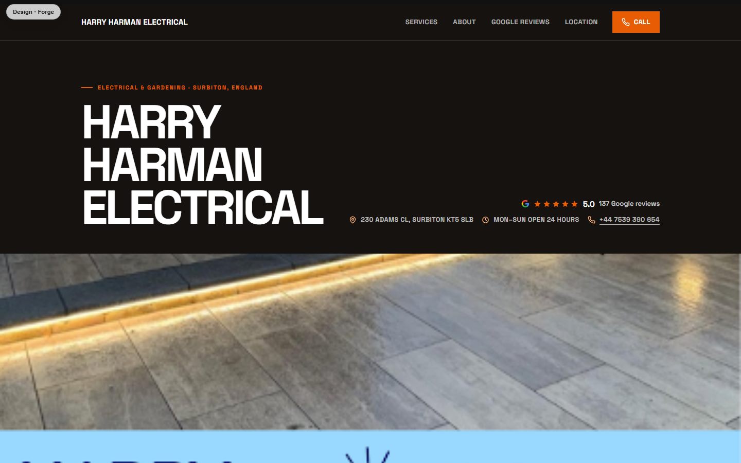 Forge design — Harry Harman Electrical